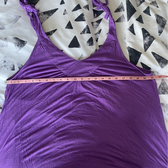 Seafolly Australia Sundress/bathing suit cover in bright purple Women’s size XL - Picture 7 of 8